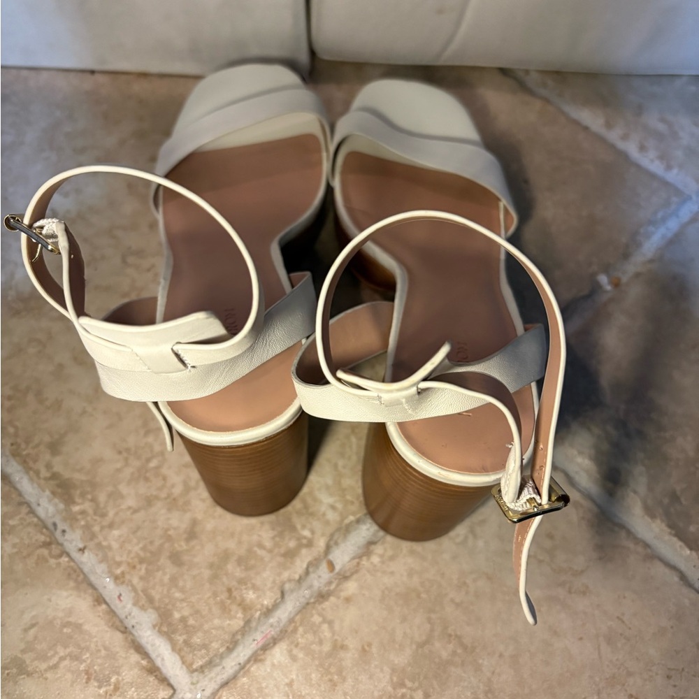 New Nordstrom Women’s Block‎ Heel Platform Sandals Summer Y2K Vacation - Picture 9 of 10